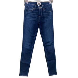 Paige Denim Verdugo Ultra Skinny Dark Blue Eve Wash Jeans Stretch Size 26 DNM765